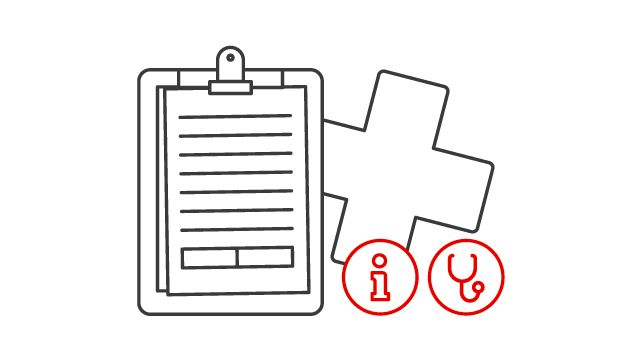 Illustration de la liste de contrôle de la santé