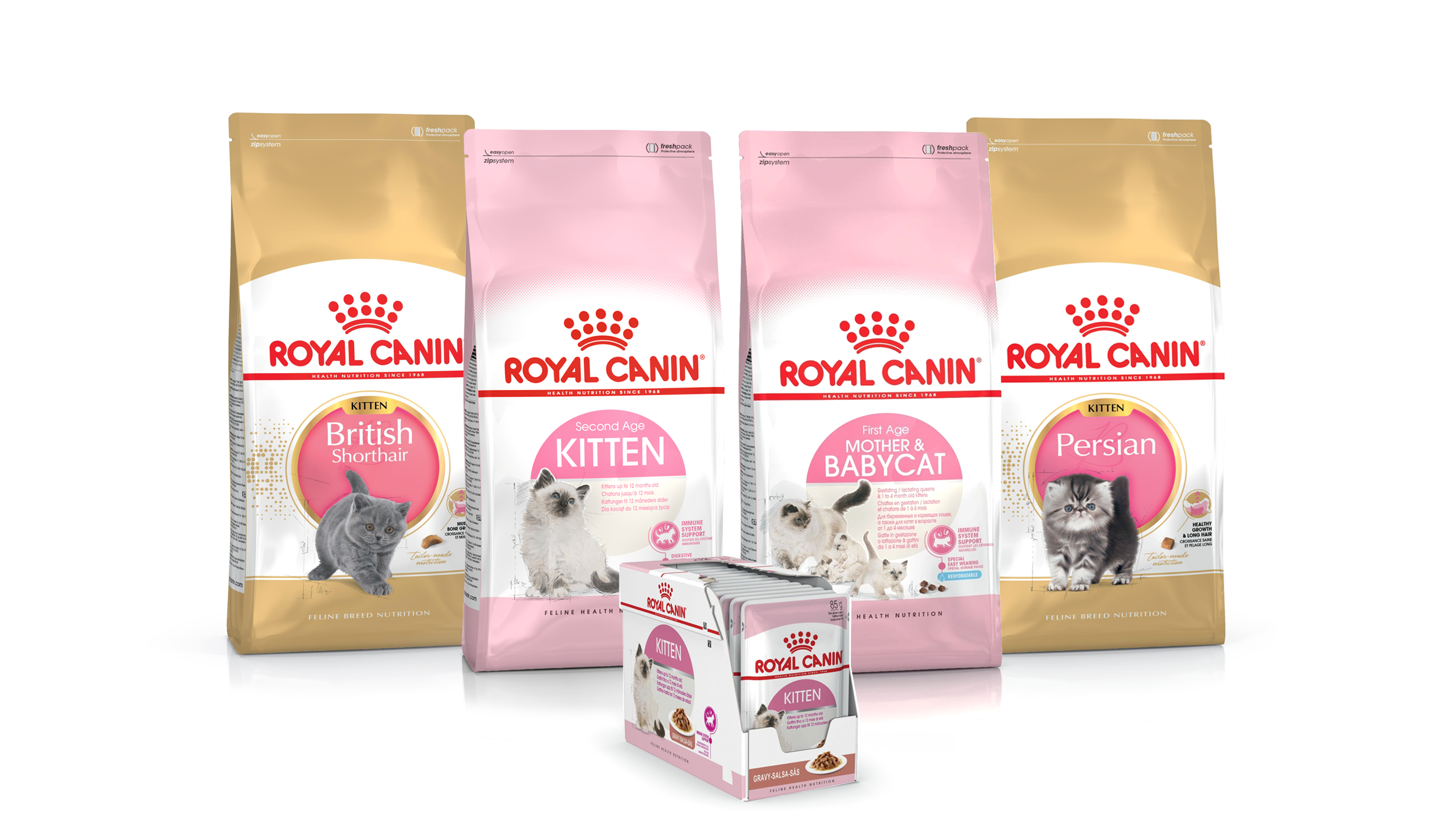 Συσκευασίες τροφής γάτας Royal Canin Kitten