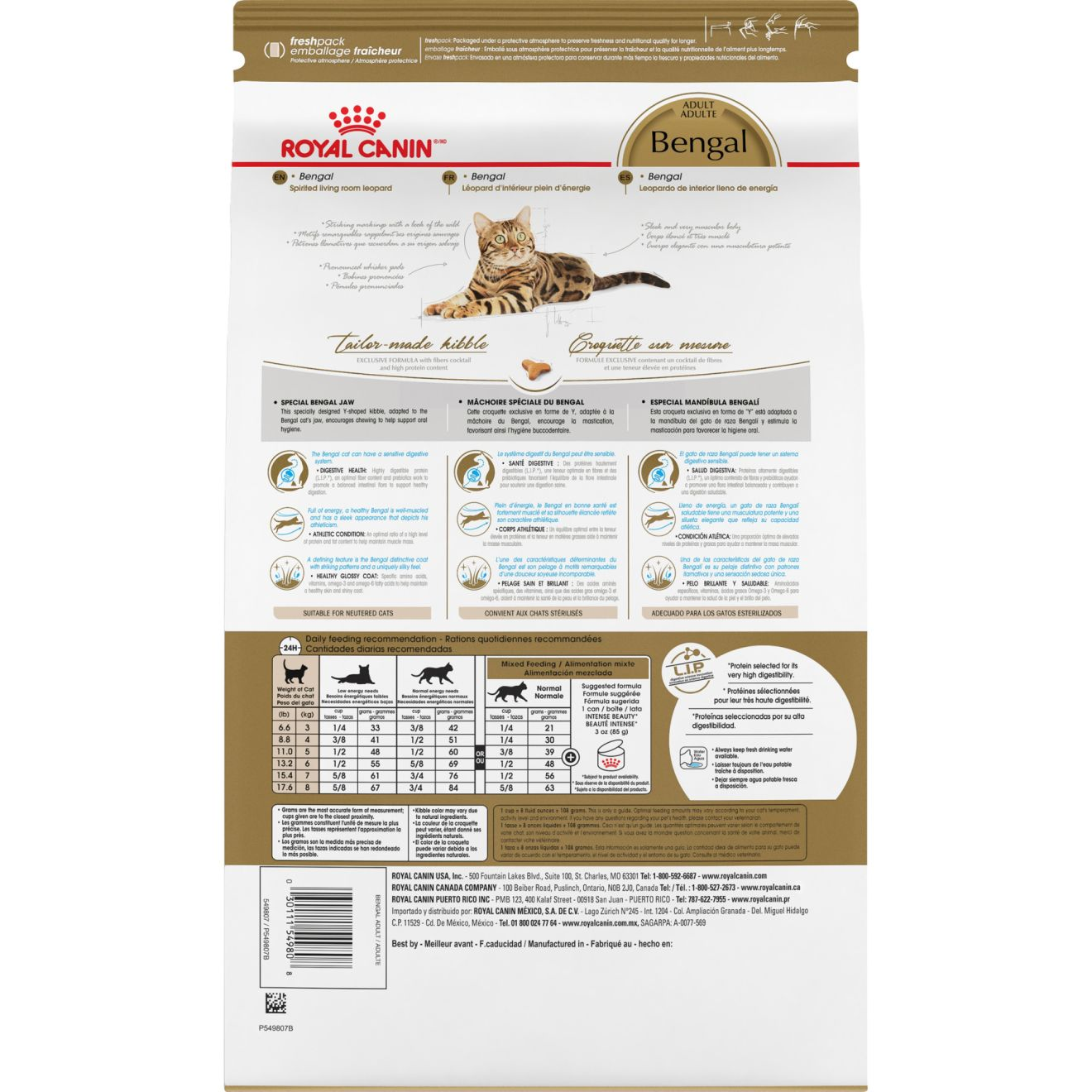 Royal canin bengal store food