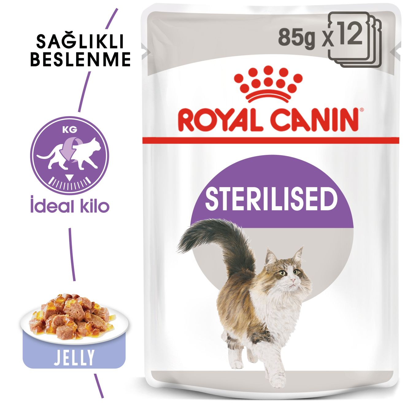 Sterilised Jelly Yetişkin Kedi Yaş Maması