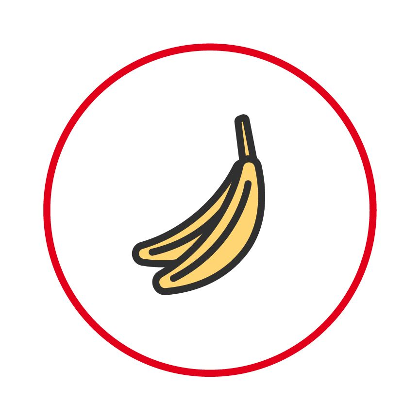 Illustration of two bananas