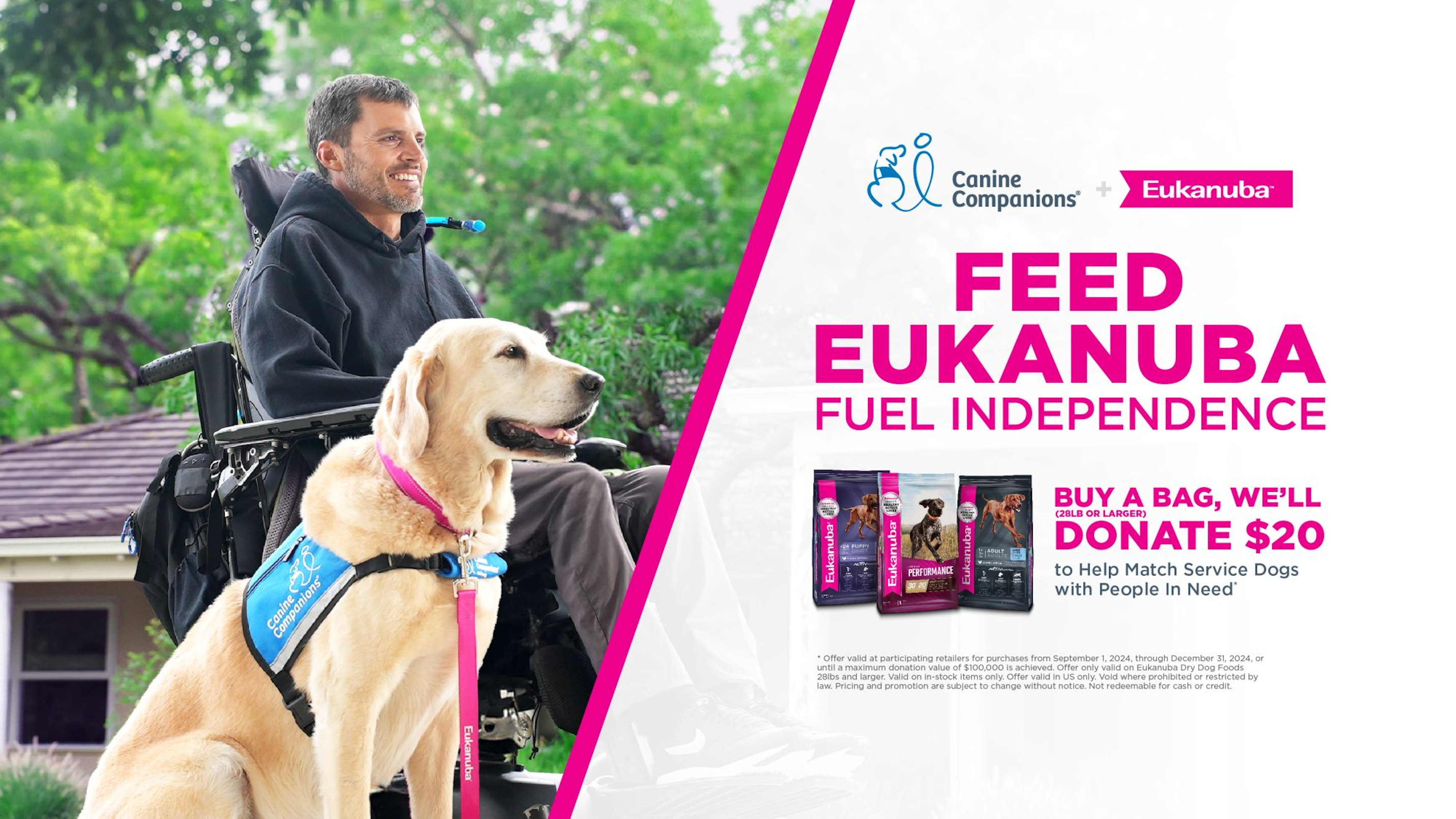 Canine Companions Feed Eukanuba Fuel Independence