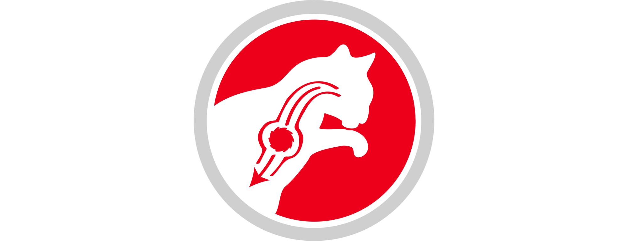 Hairball sensitivity logo in red and grey