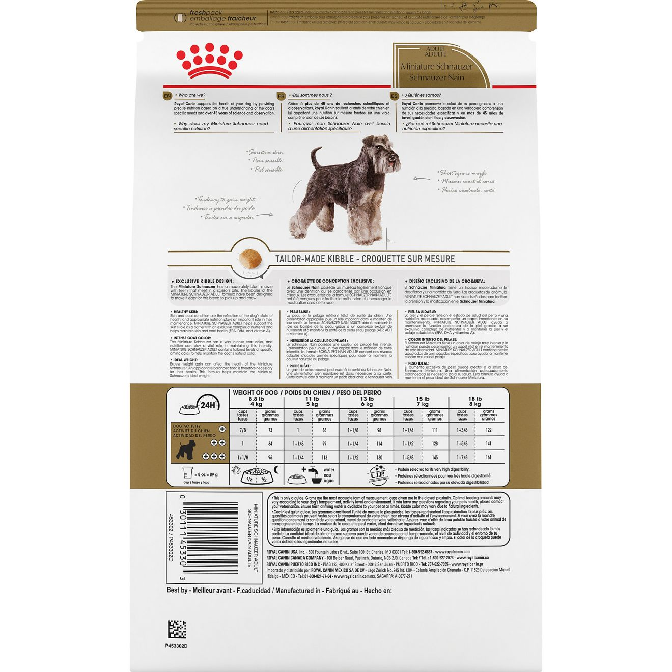 Miniature Schnauzer Adult Dry Dog Food Royal Canin US