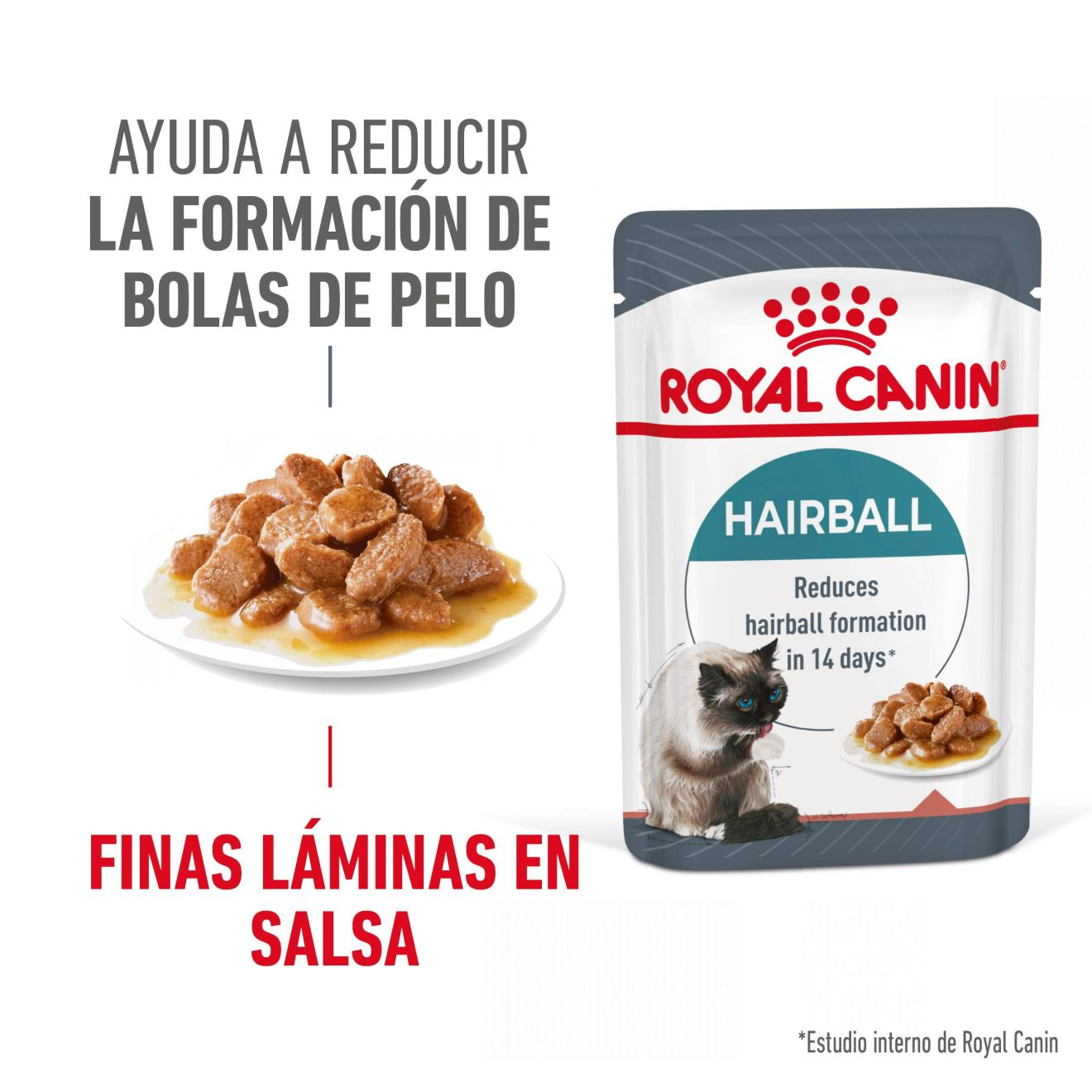 Hairball Care Finas láminas en salsa