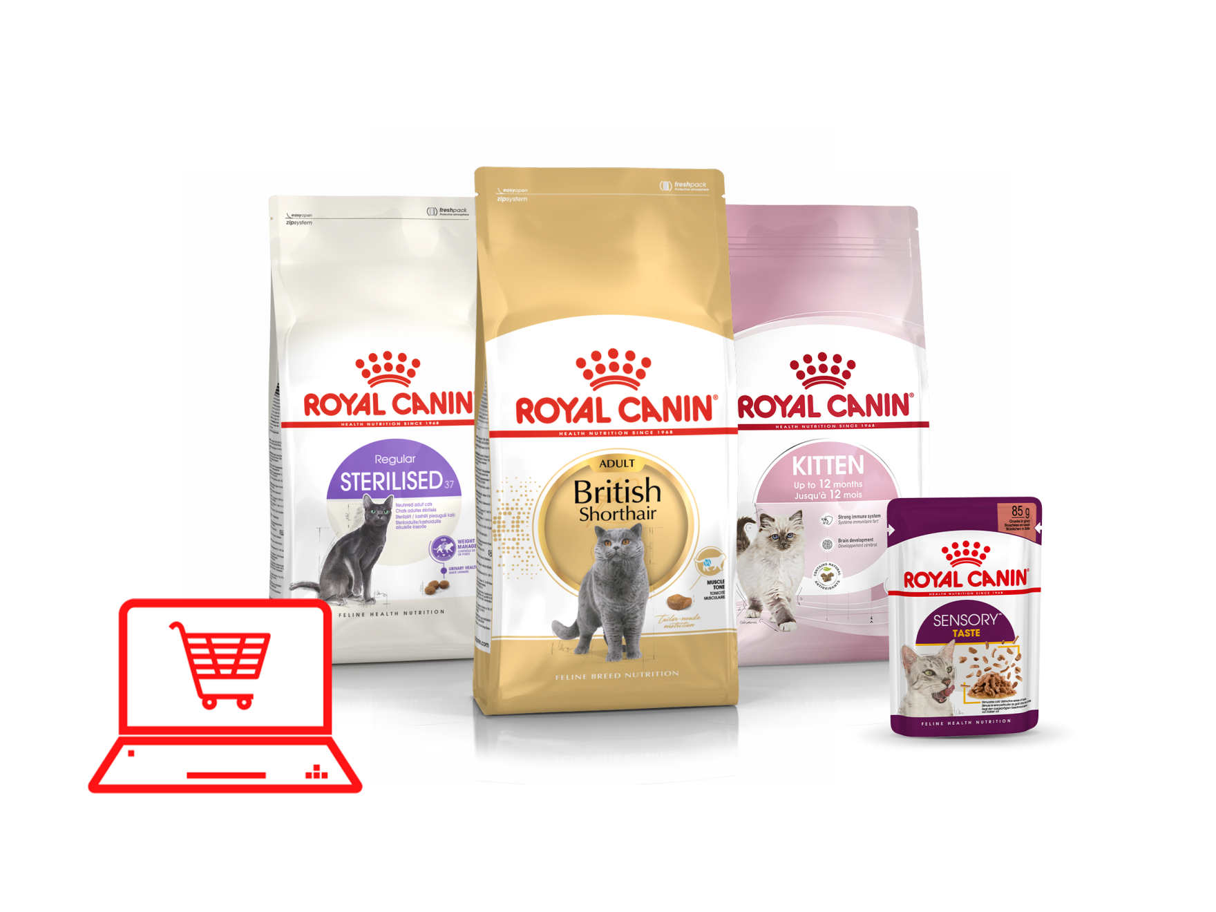 Kattenvoeding online shoppen in de Royal Canin webshop