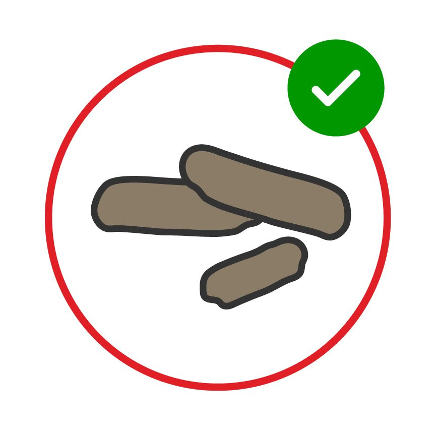 Illustration of a log shaped poop