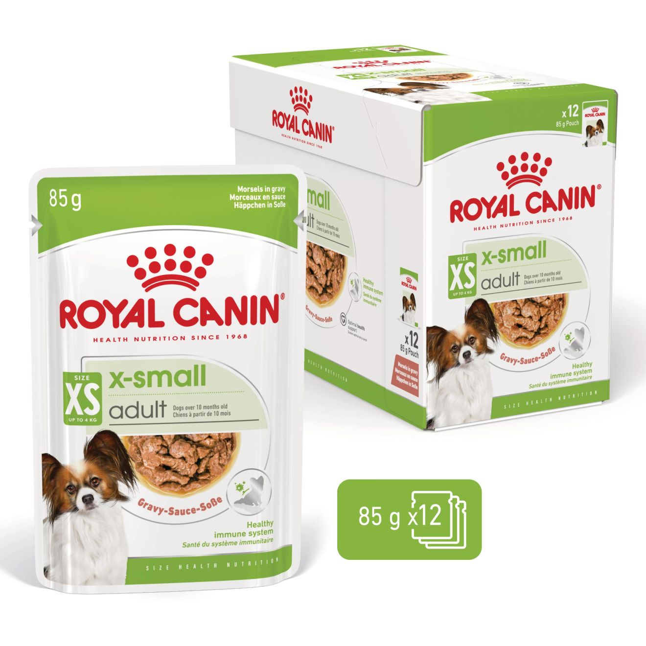 X-Small Adult biter i saus