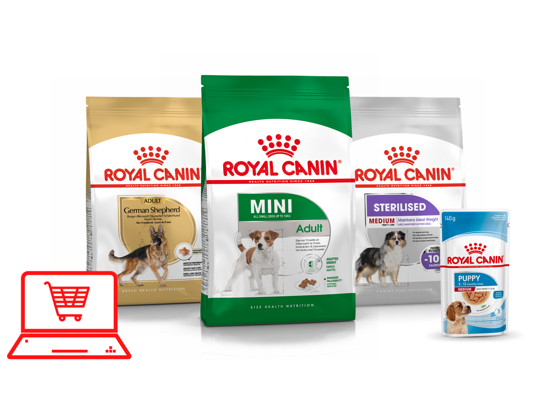 Royal Canin hondenvoer en kattenvoer packshots