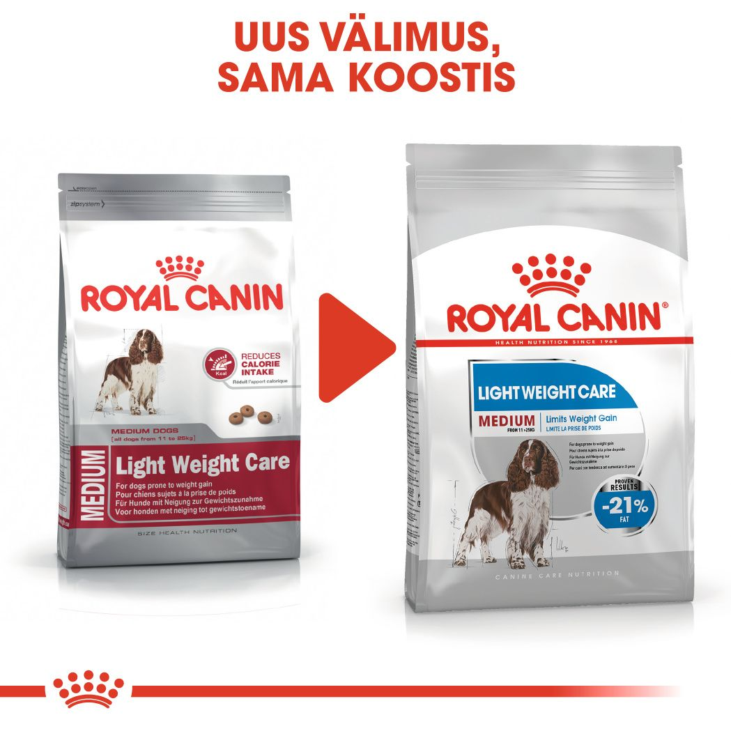 Royal Canin Medium Light Weight Care kuivtoit