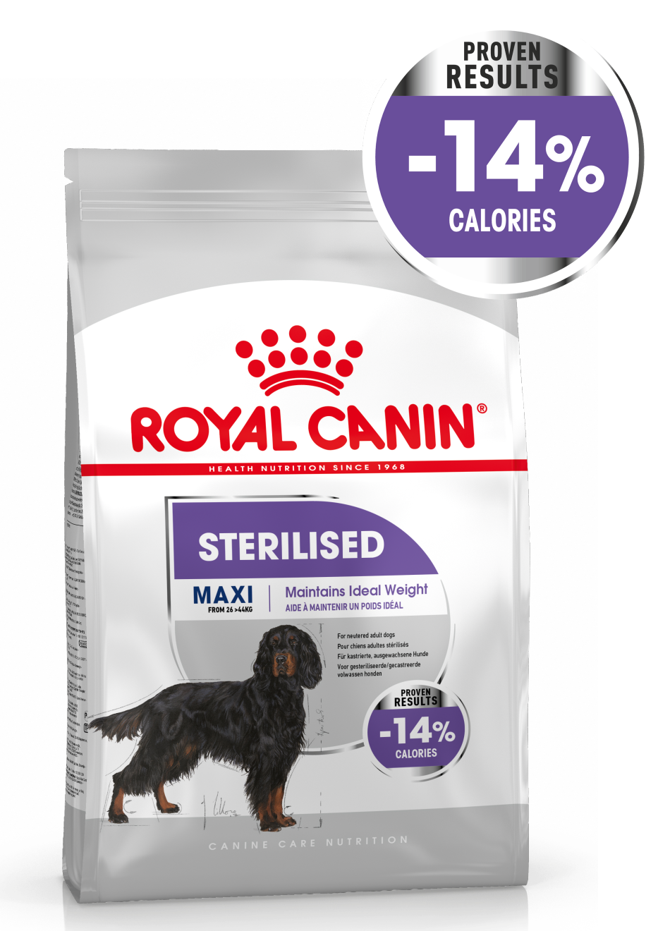 Packshot of Maxi Sterilised Canine Care Nutrition
