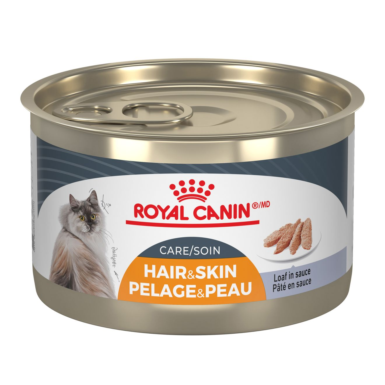 Hair & Skin Care Loaf in Sauce Canned Cat Food
