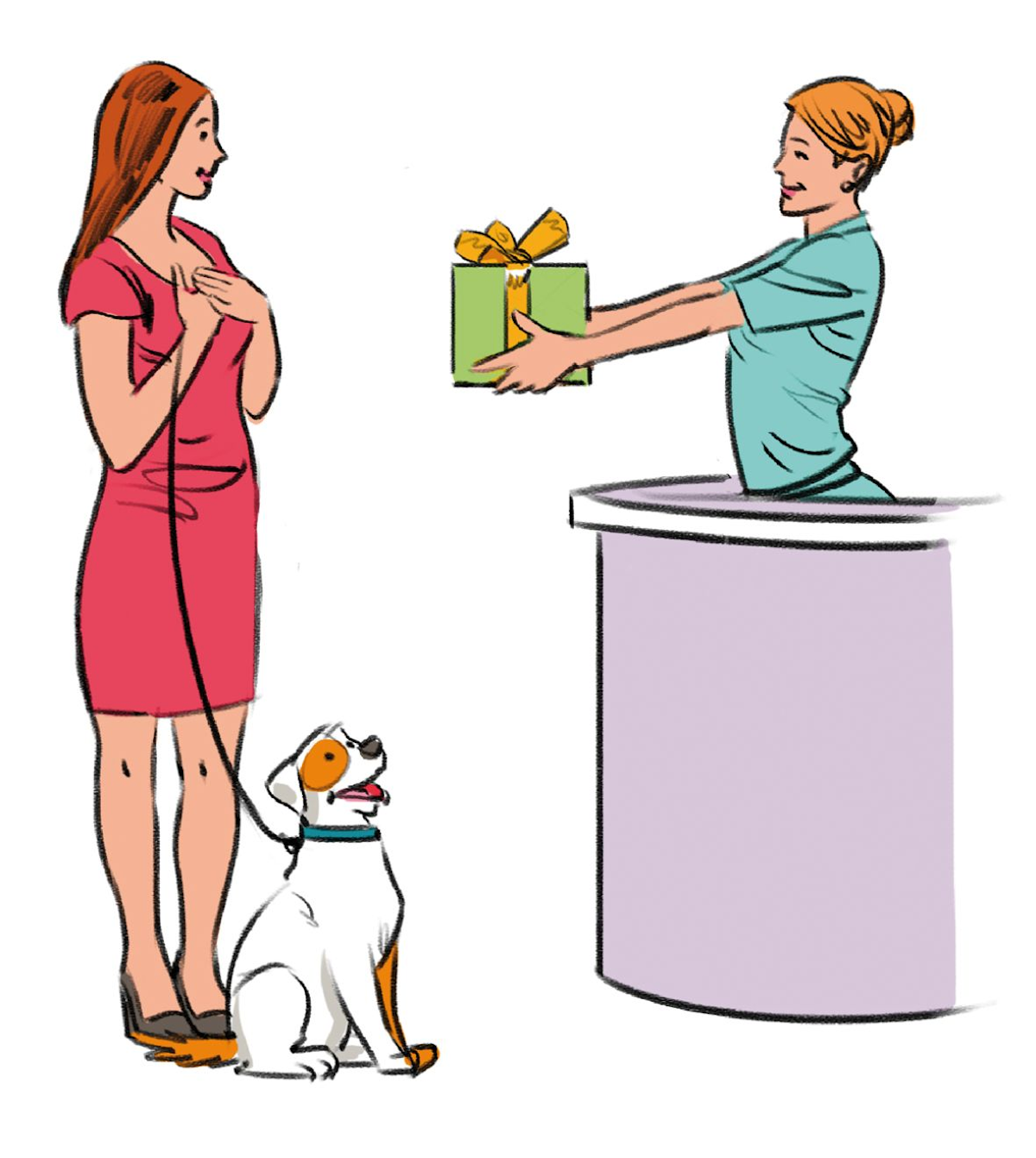 Figure 2. Surprendre vos clients avec des petits cadeaux inattendus est très important pour les mettre de bonne humeur et consolider la relation. © Manuel Fontègne