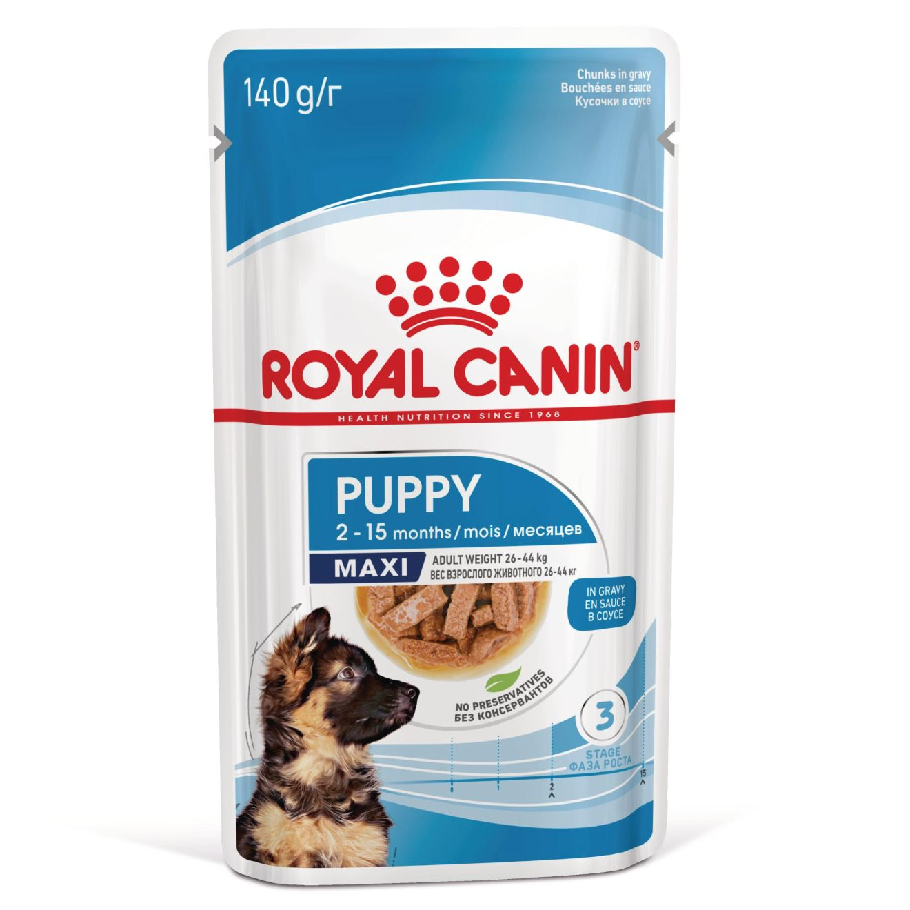 MAXI  PUPPY kousky ve šťávě
