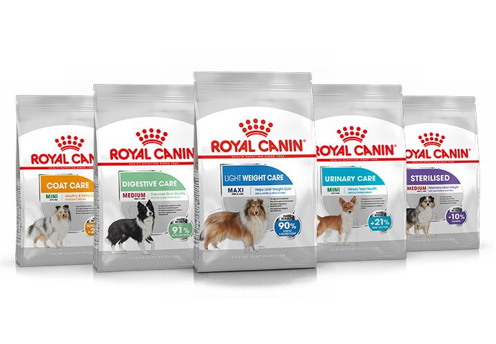 Canine Care Nutrition packshot montage