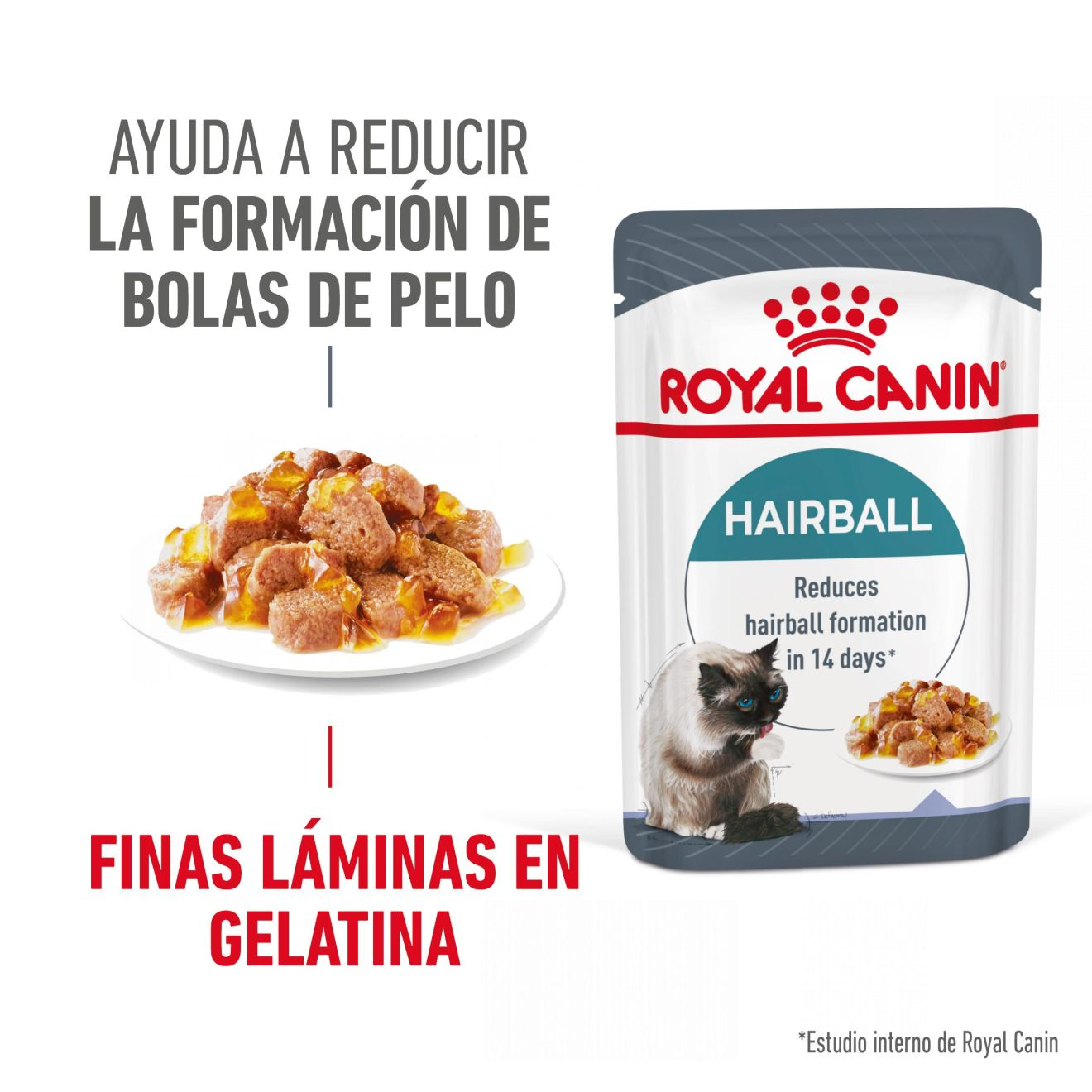 Hairball Care Finas láminas en gelatina