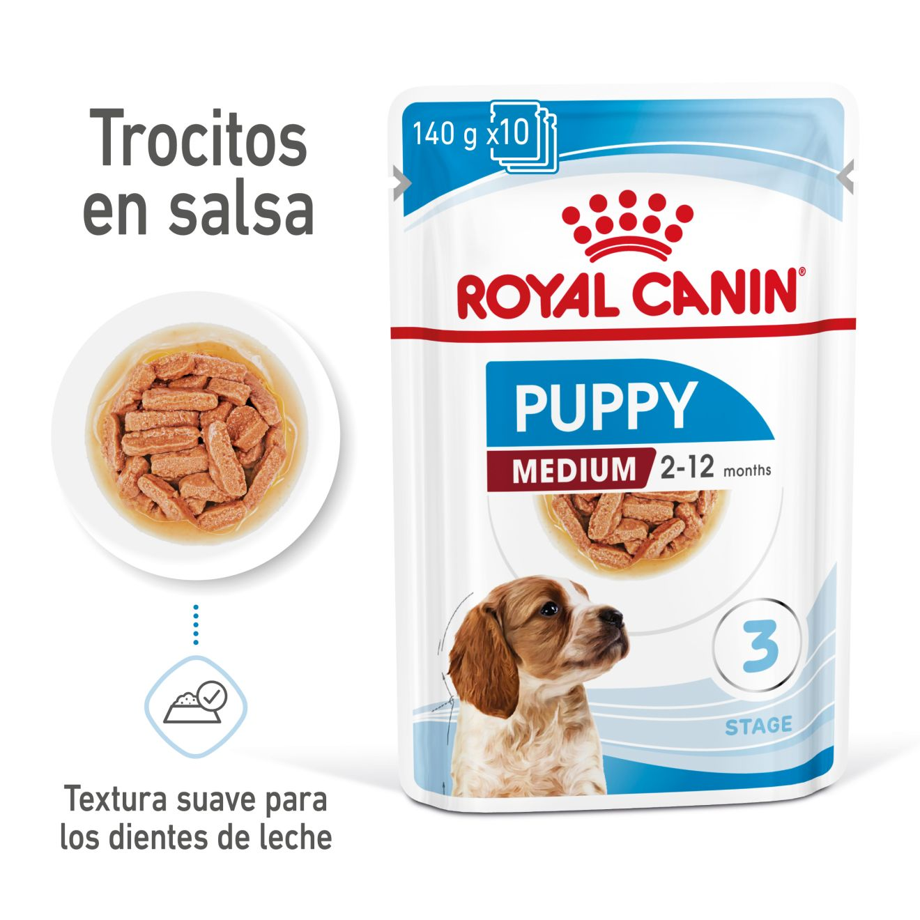 PUPPY - MEDIUM - Trocitos en salsa