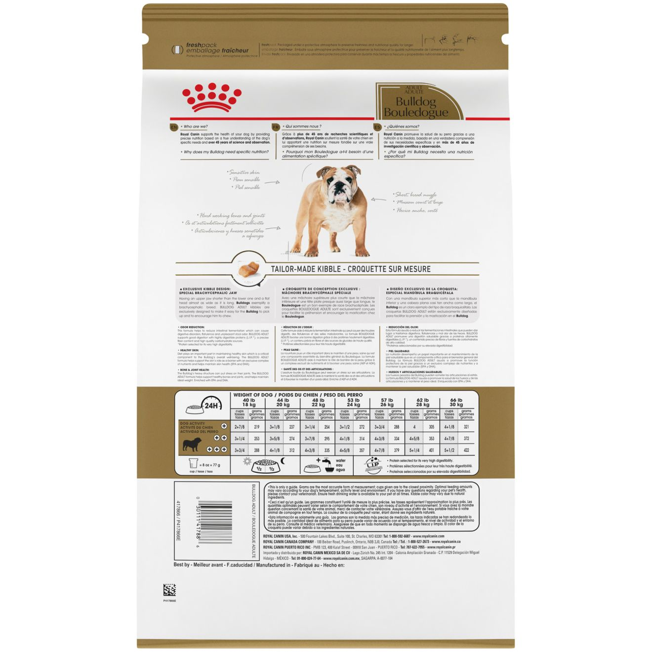 Bulldog Adult Dry Dog Food Royal Canin US