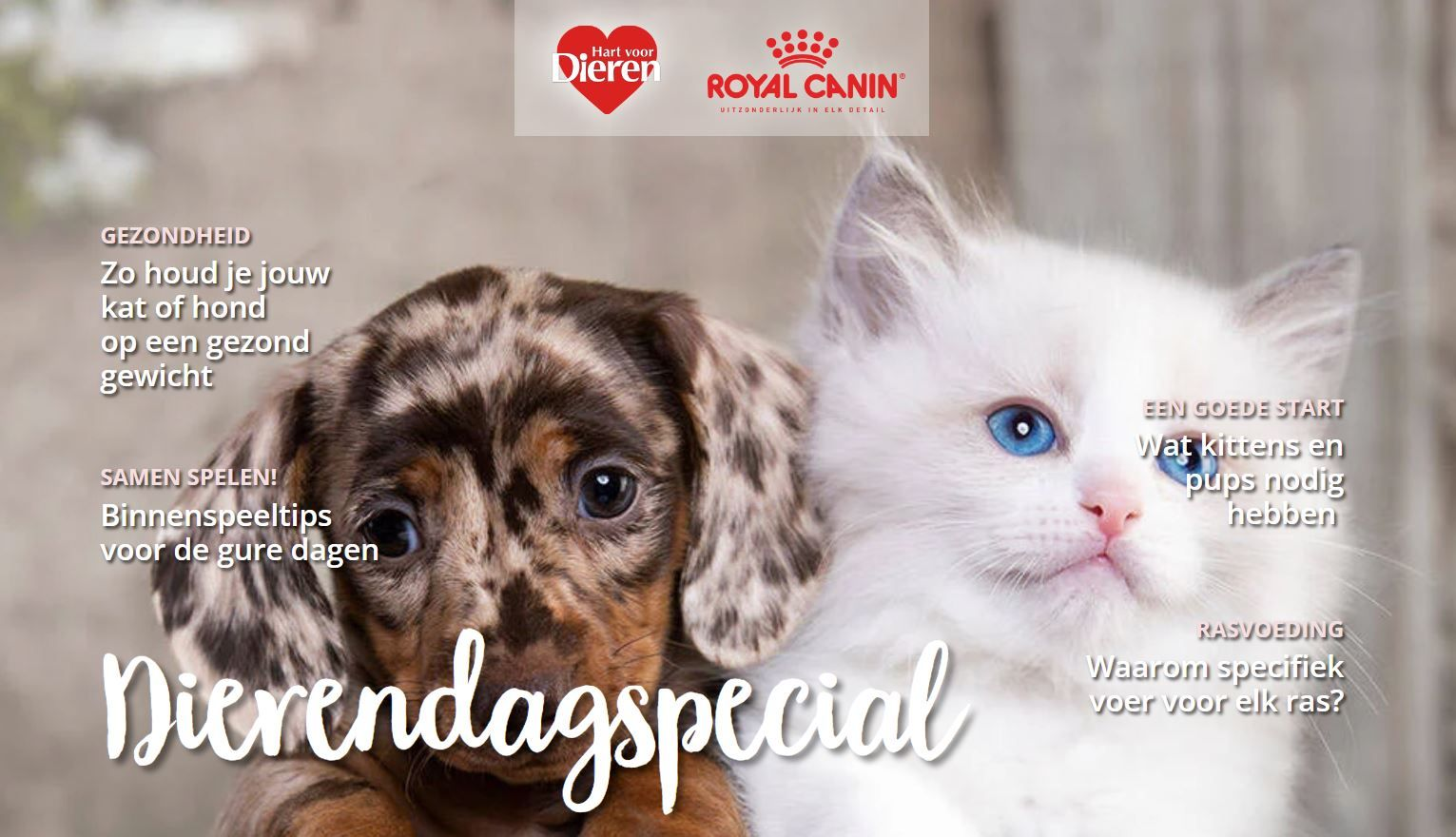 Cover van Hart Voor Dieren Dierendagspecial