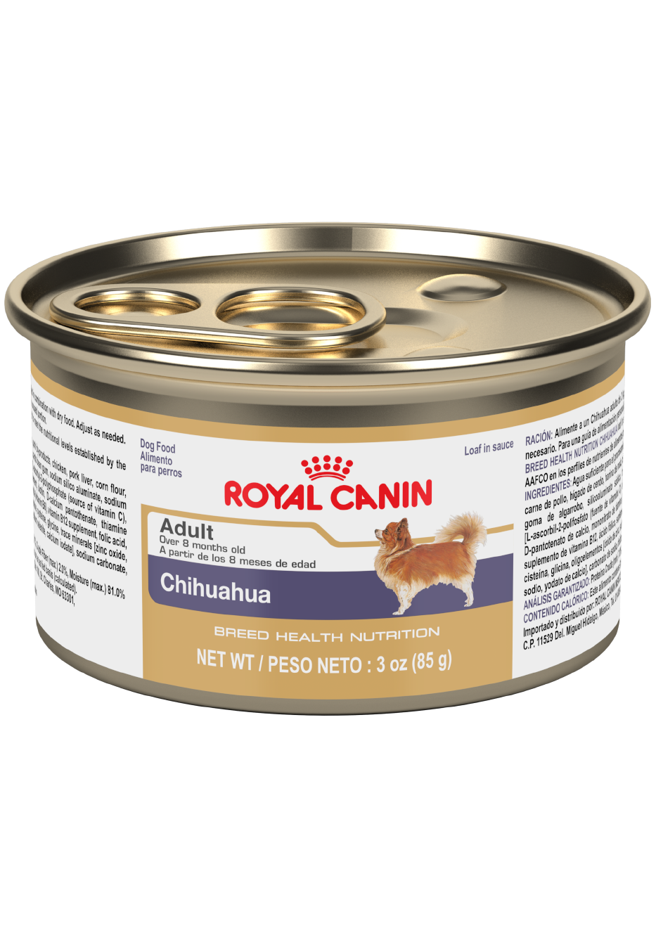 Chihuahua Adult Loaf in Sauce Canned Dog Food