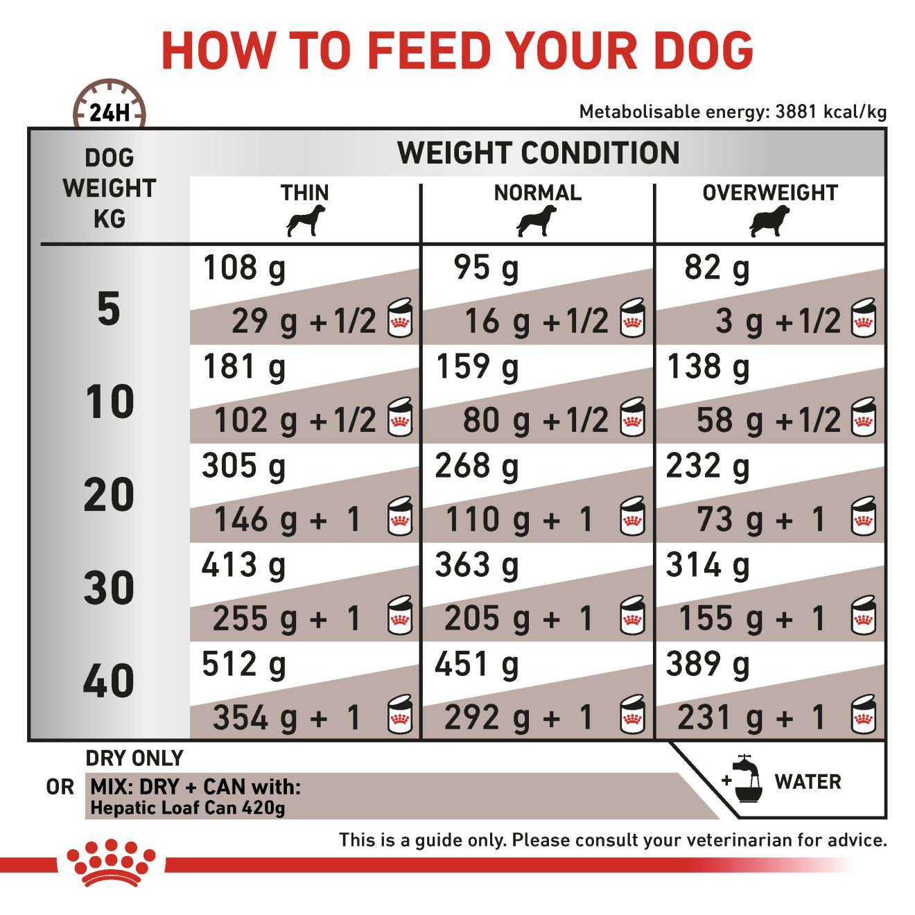 Royal canin hepatic dry dog food sale