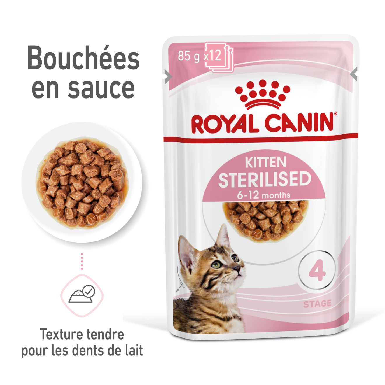 Kitten Sterilised Gravy (émincés en sauce)