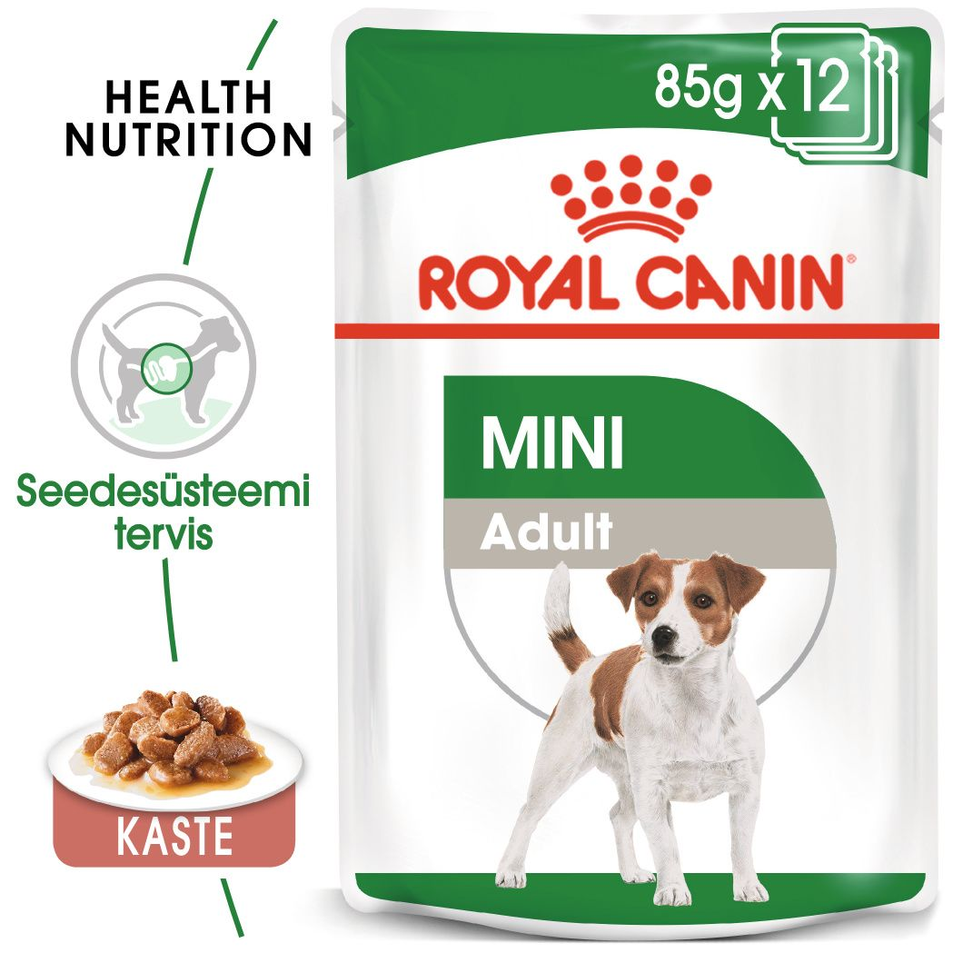Royal Canin Mini Adult konserv (tükid kastmes)