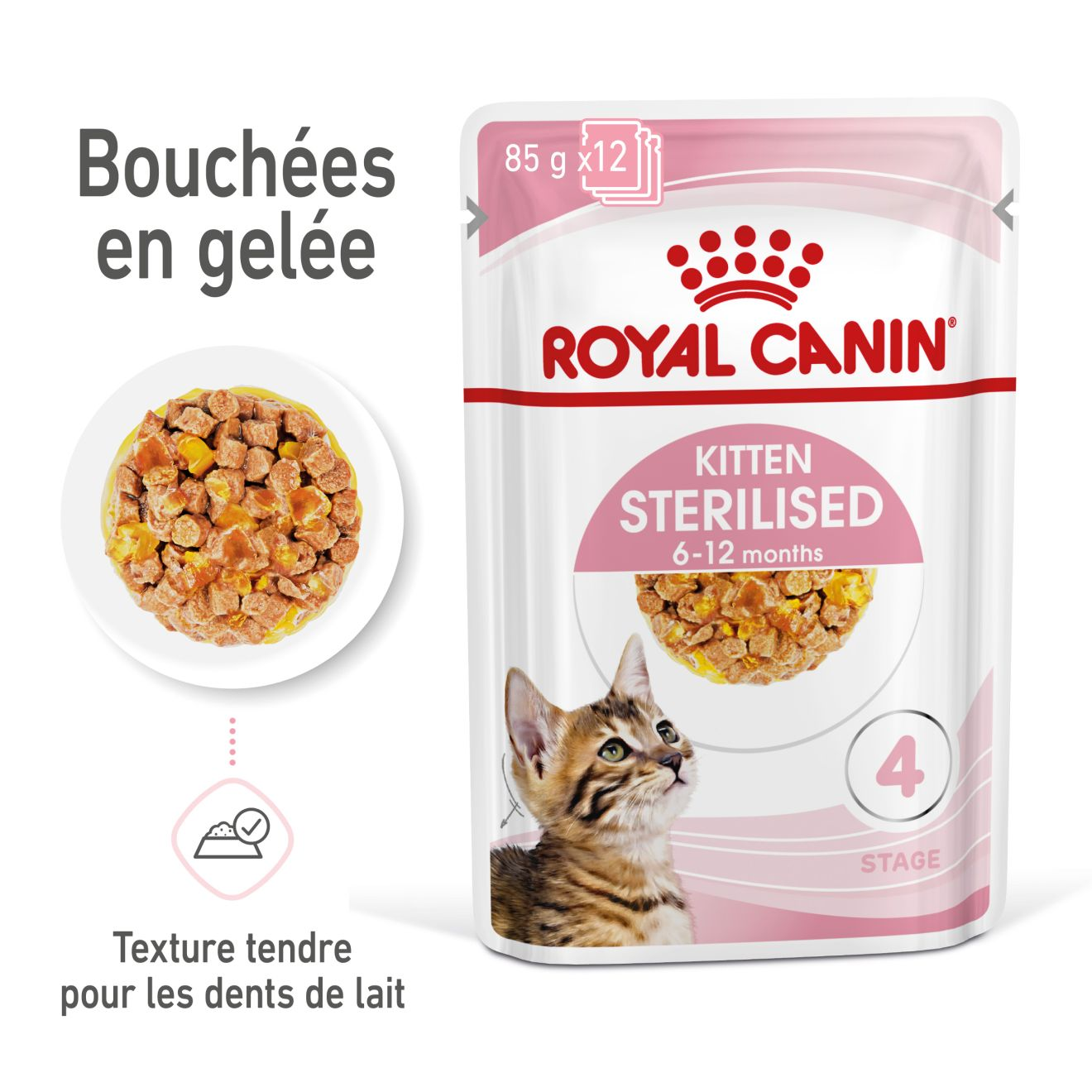 Kitten Sterilised Jelly (émincés en gelée)