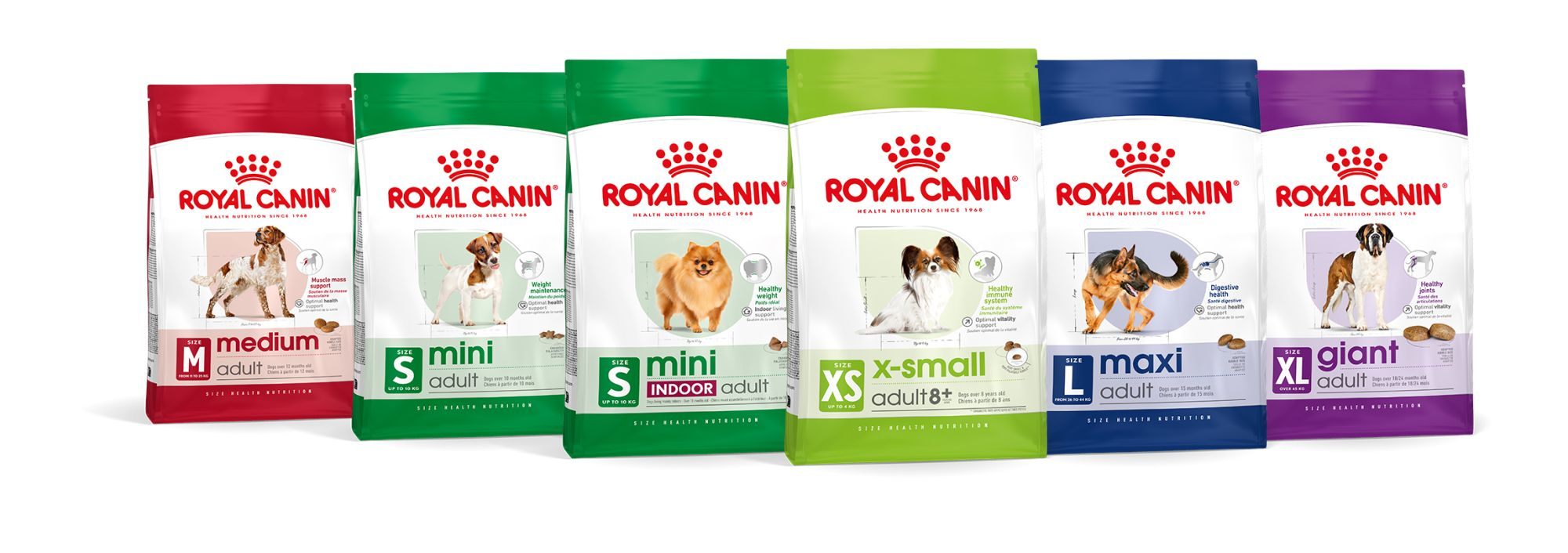 Royal Canin Size Health Nutrition products