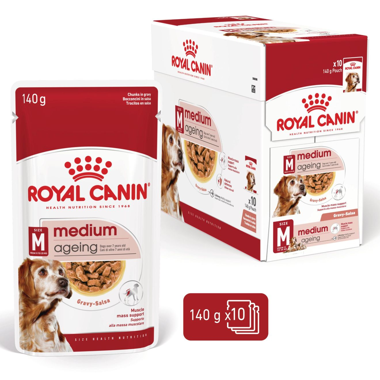Medium Ageing stykker i saus