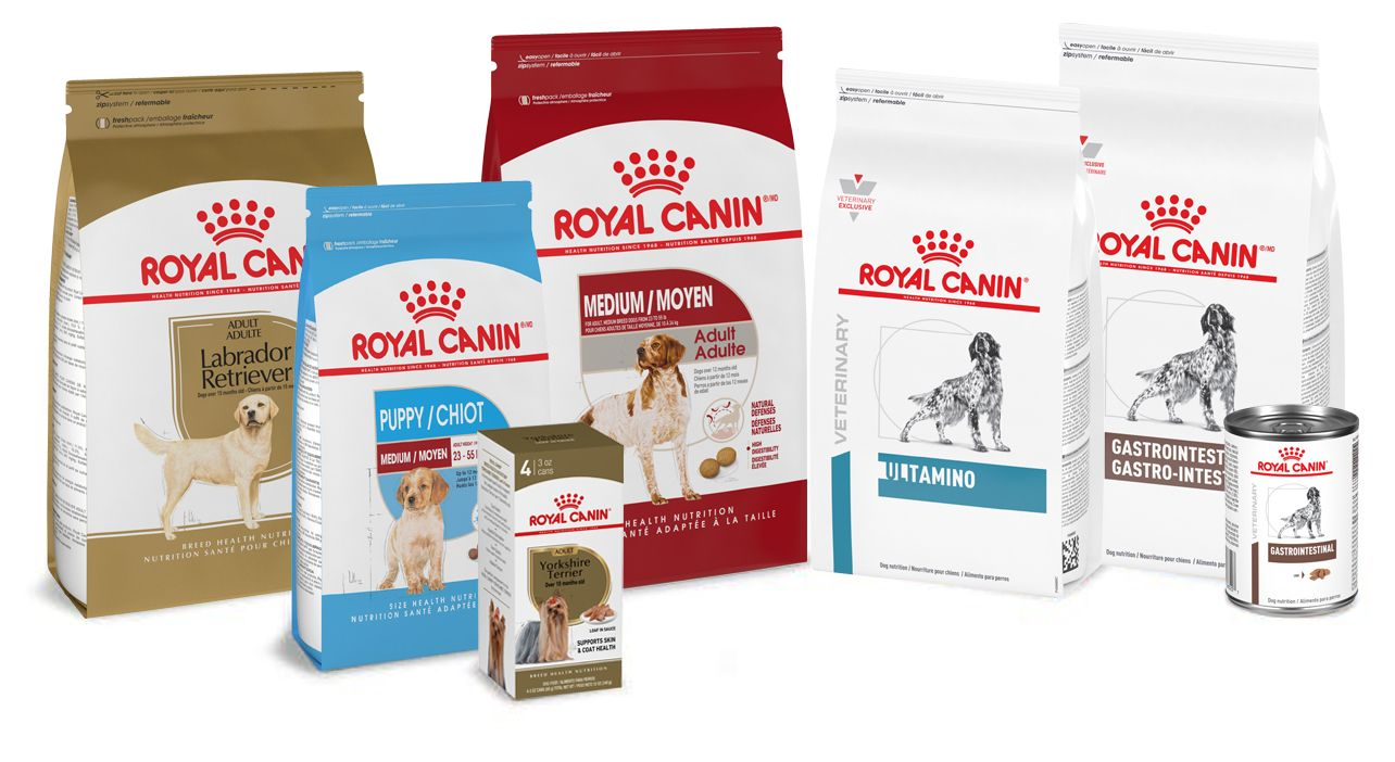 Royal Canin Dog Retail and Vet Diet Packshots