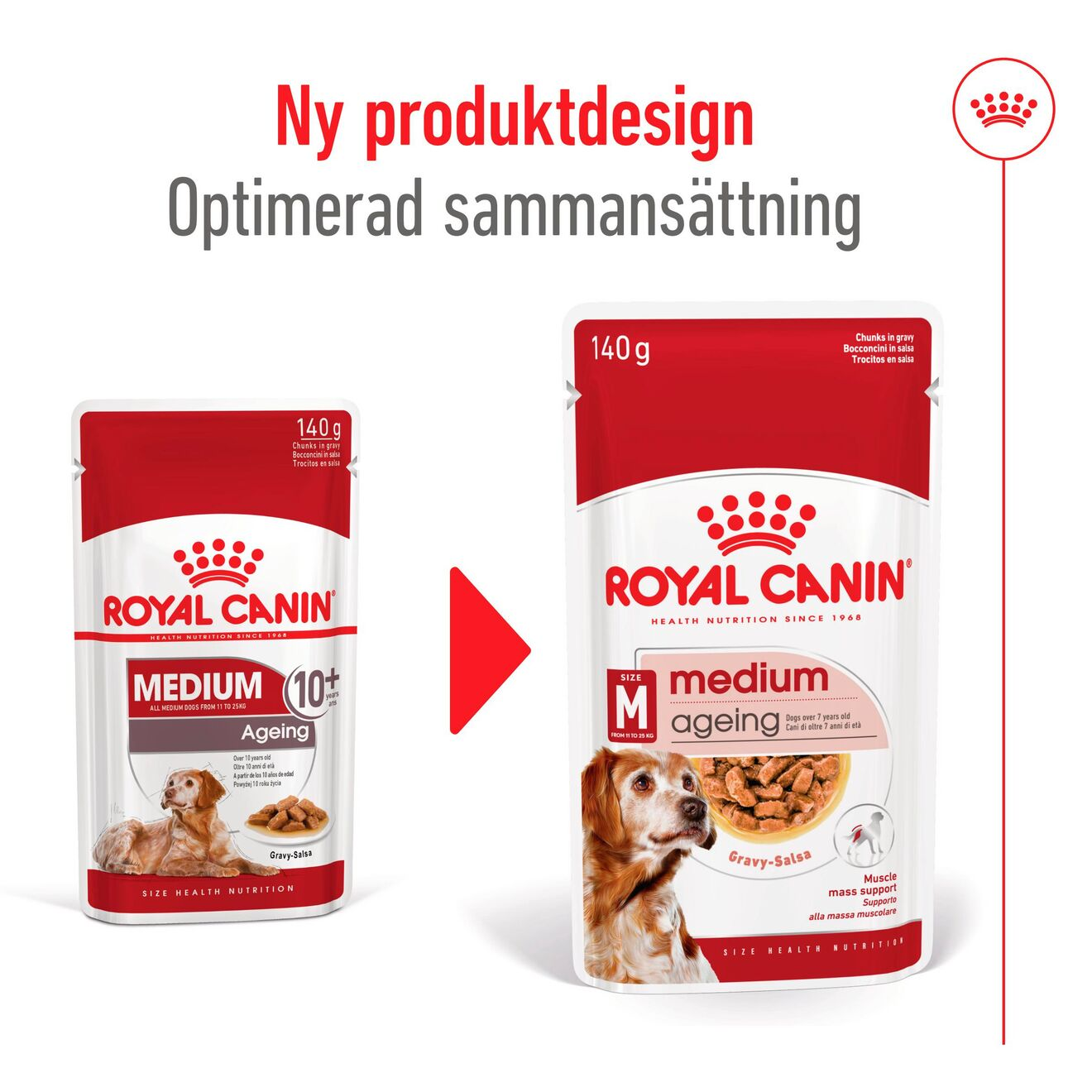 Medium Ageing bitar i sås