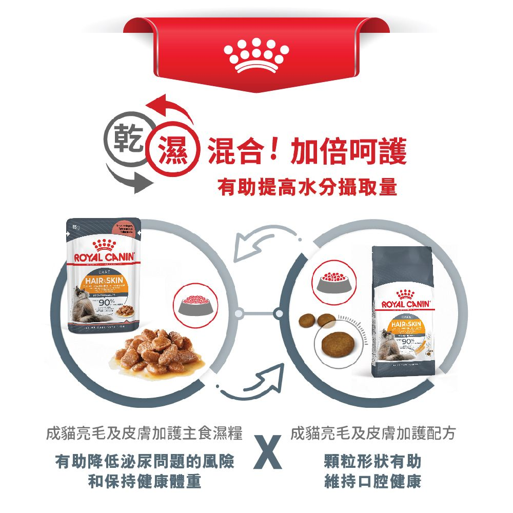 FCN 成貓亮毛及皮膚加護主食濕糧（肉汁）