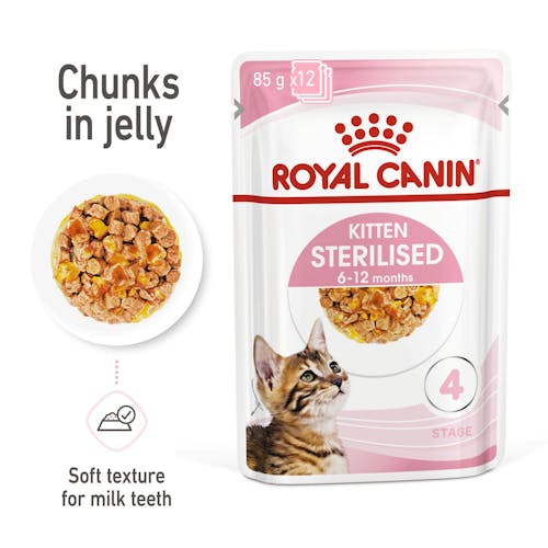 KITTEN STERILISED Chunks in jelly