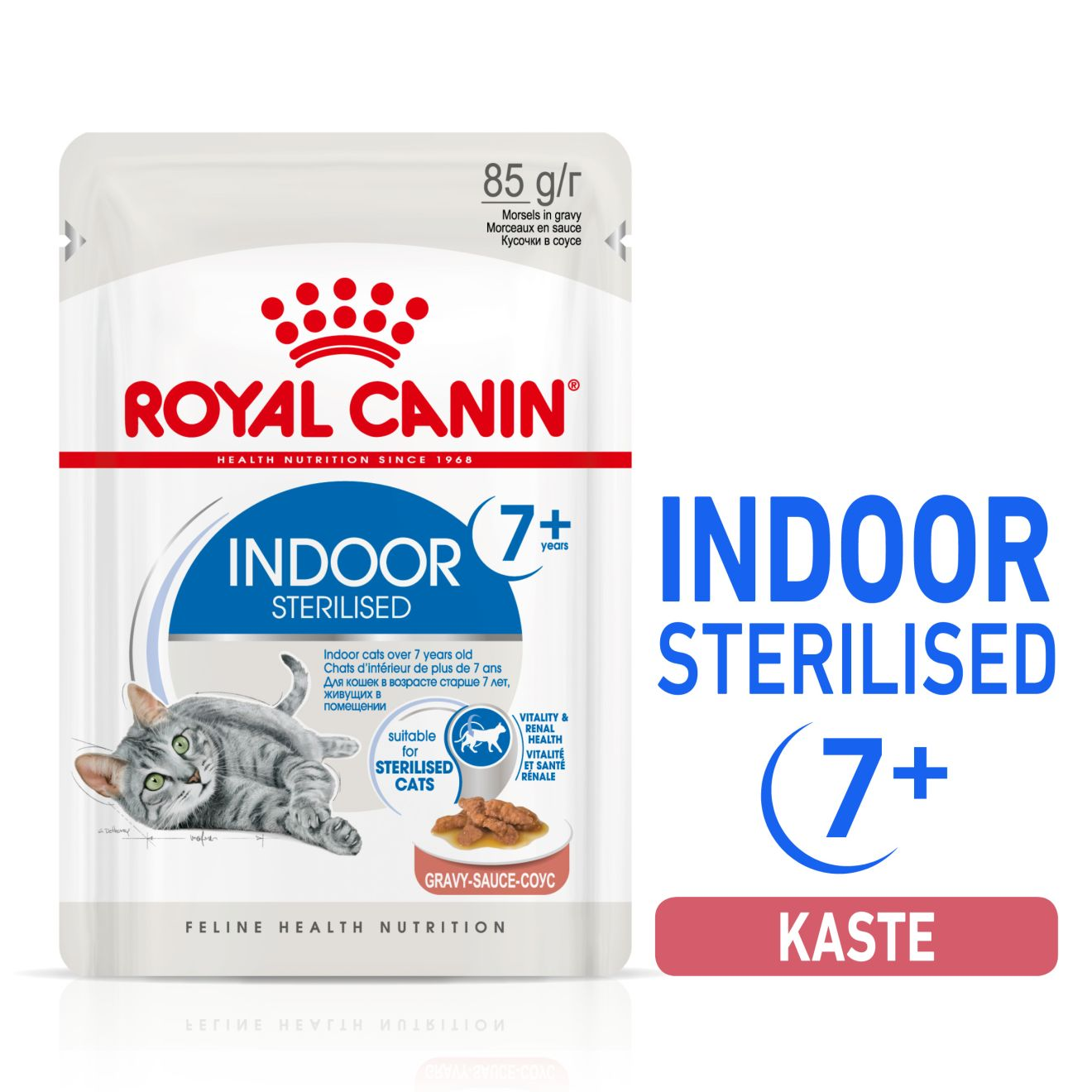 Royal Canin Indoor Sterilised 7+ konserv (õhukesed tükid kastmes)