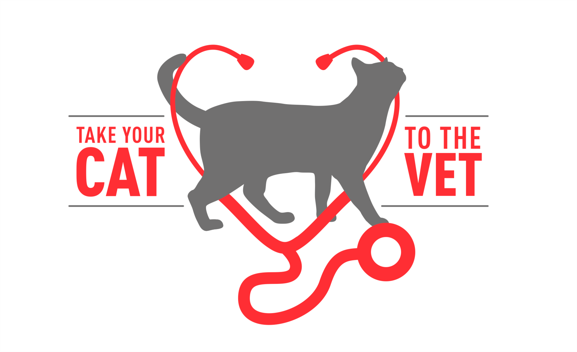 Take your cat to the vet logo