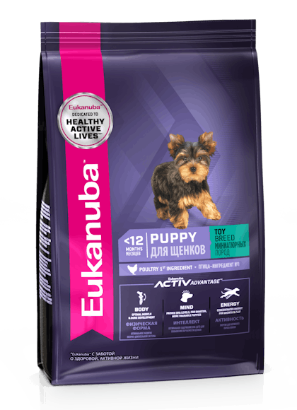 S28565_Eukanuba Puppy Toy Breed Chicken -3D Left Justified – RU_EN