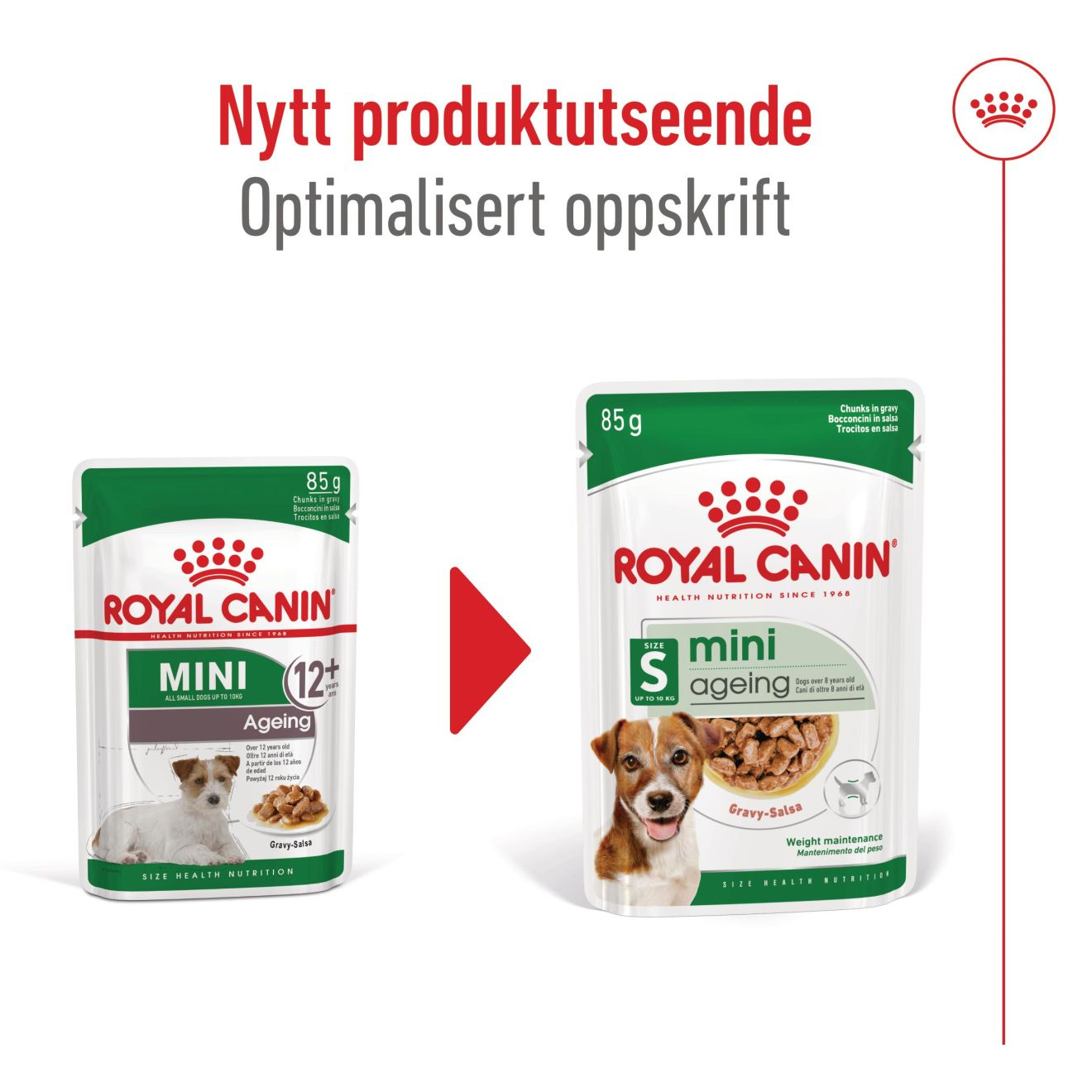 Mini Ageing stykker i saus