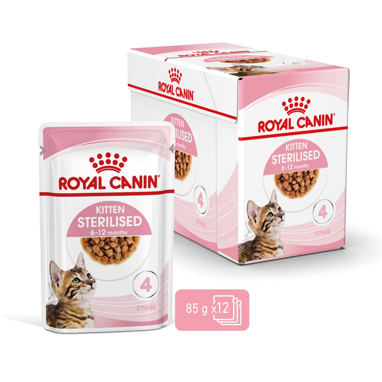 ROYAL CANIN Kitten Sterilised karma mokra w sosie dla kociąt do 12 miesiąca życia, sterylizowanych