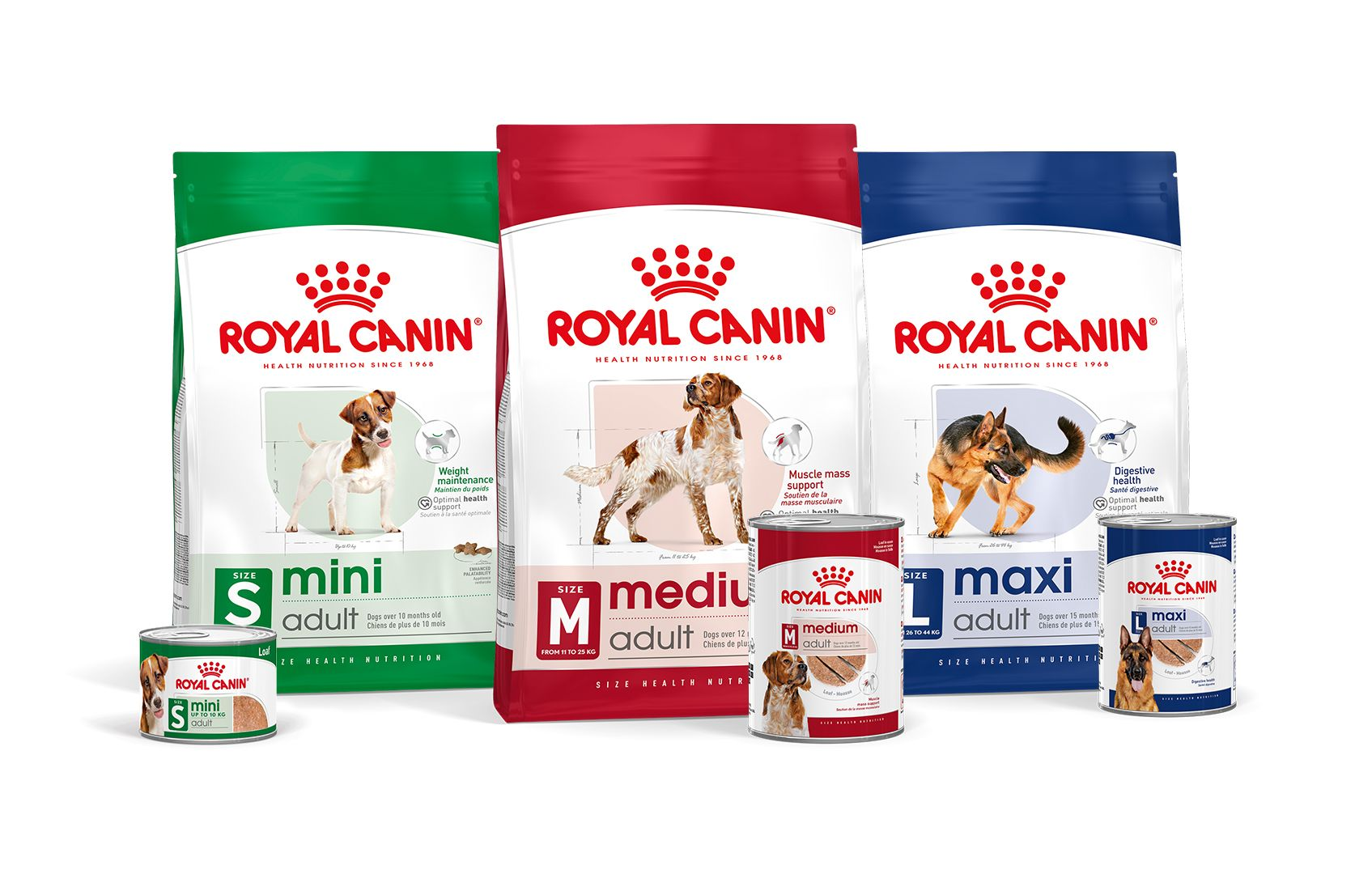 Royal Canin Size Health Nutrition products