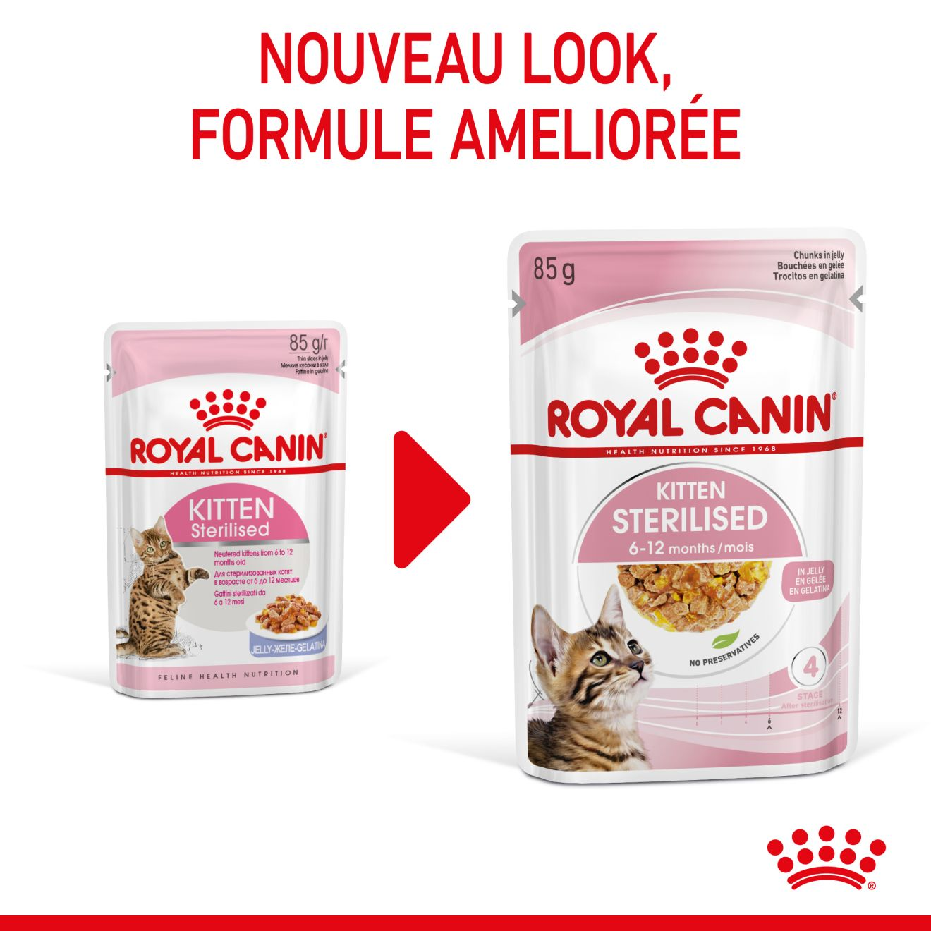 Kitten Sterilised Gelée - Sachet fraîcheur pour chaton stérilisé