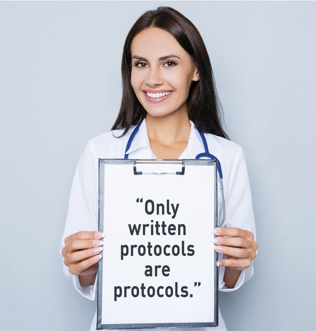 All protocols should be written down