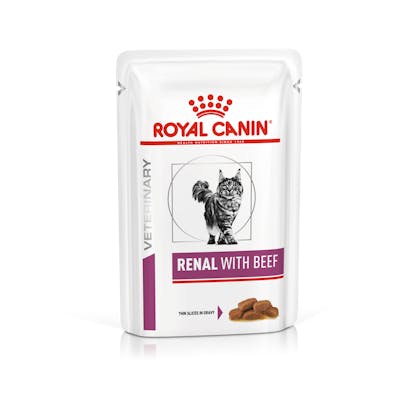 VHN-VITAL SUPPORT-RENAL CAT WET BEEF CIG POUCH 85GR-PACKSHOT