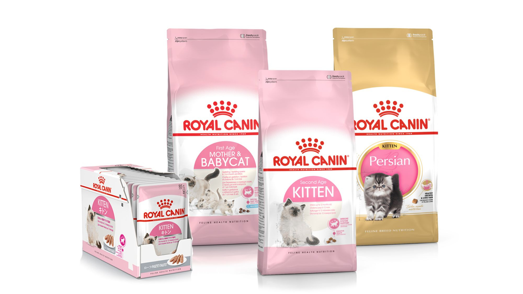 Kitten product range composition
