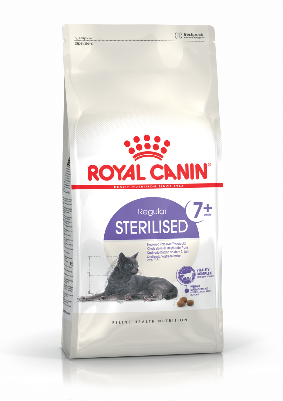 Royal Canin - 10 kg Sterilised 7+ Ageing - Torrfoder - Kattfoder - Kattmat - Kastrerade katter - Vuxenfoder - Katt - ZOO.se