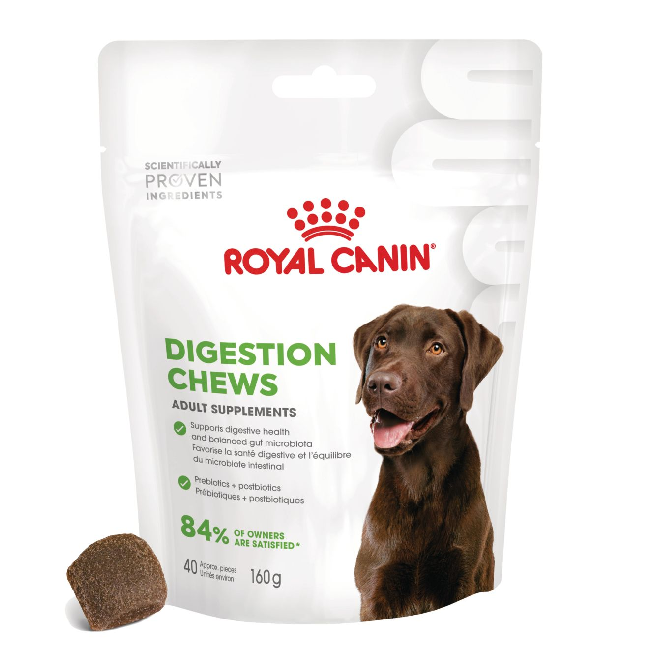 Aliment complémentaire Adult Digestion Chews pour chien