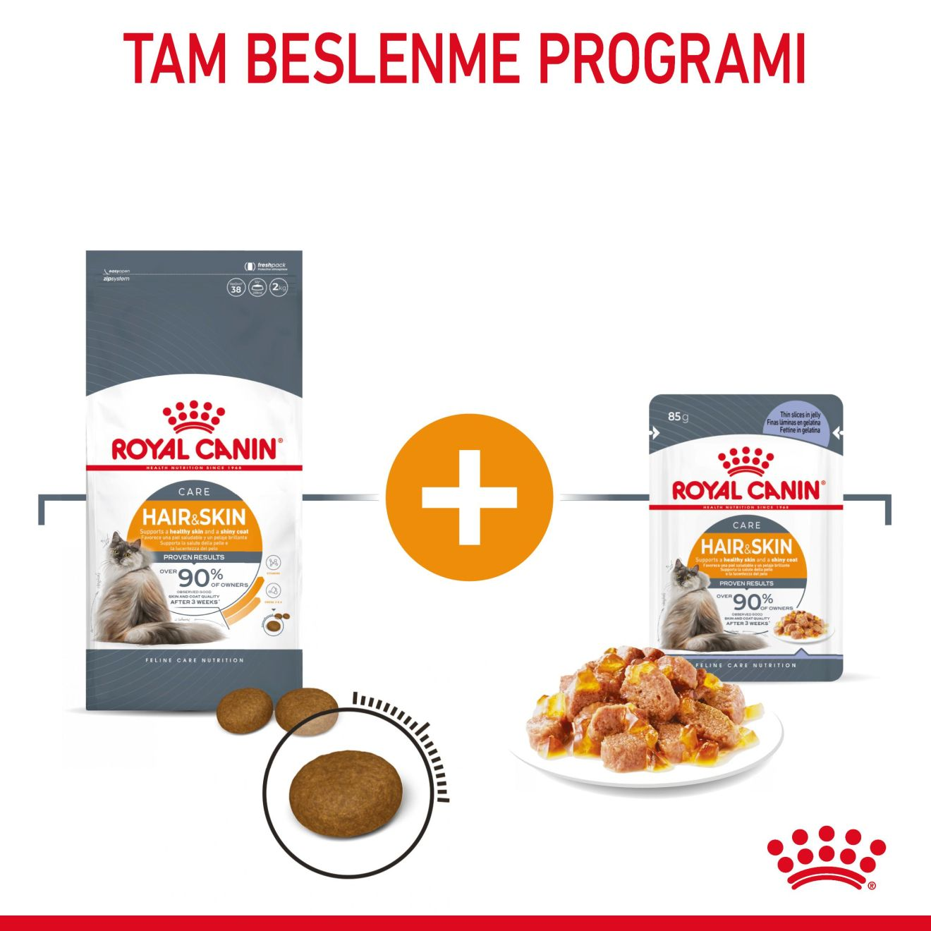 Hair & Skin Jelly Yetişkin Kedi Yaş Maması