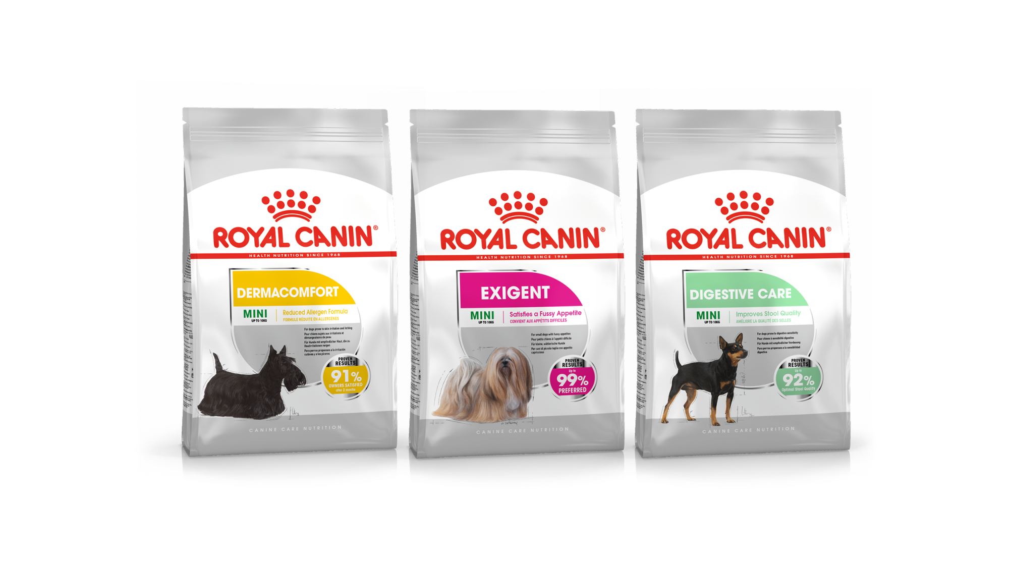 Canine Care Nutrition pack shots