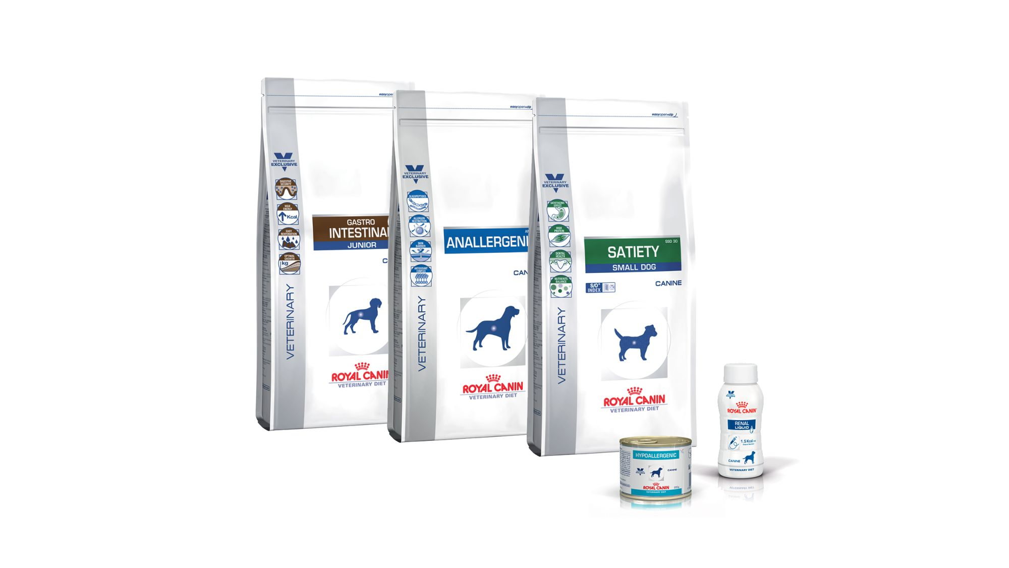 Pack shot of Vdiet Canine range