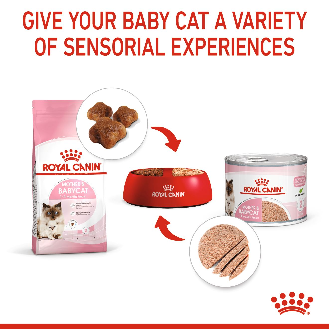 Mother & Babycat Ultra Soft Mousse in Sauce Canned Cat Food | Royal ...